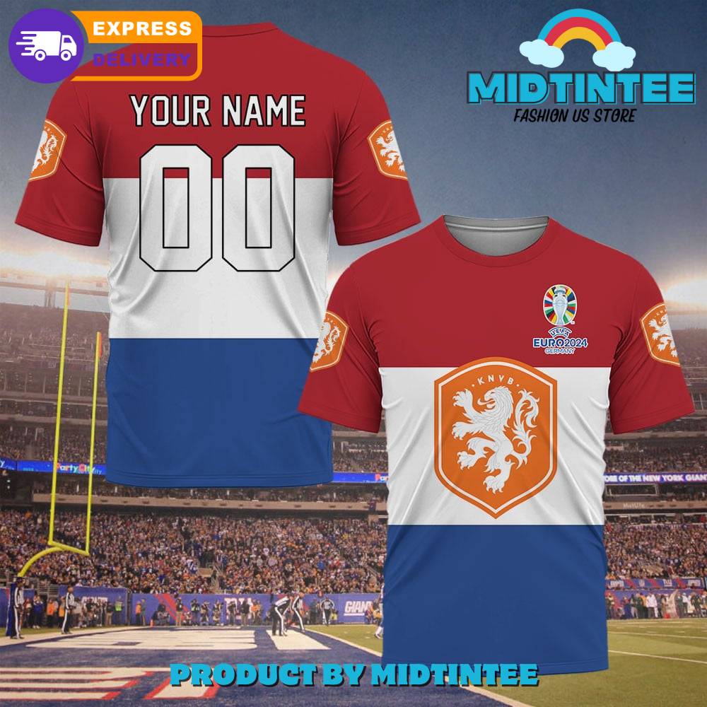 Netherlands Euro Custom Name And Number Shirt