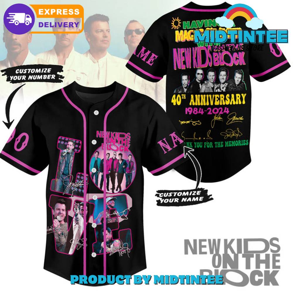 New Kids On The Block For The Memories Customized Baseball Jersey