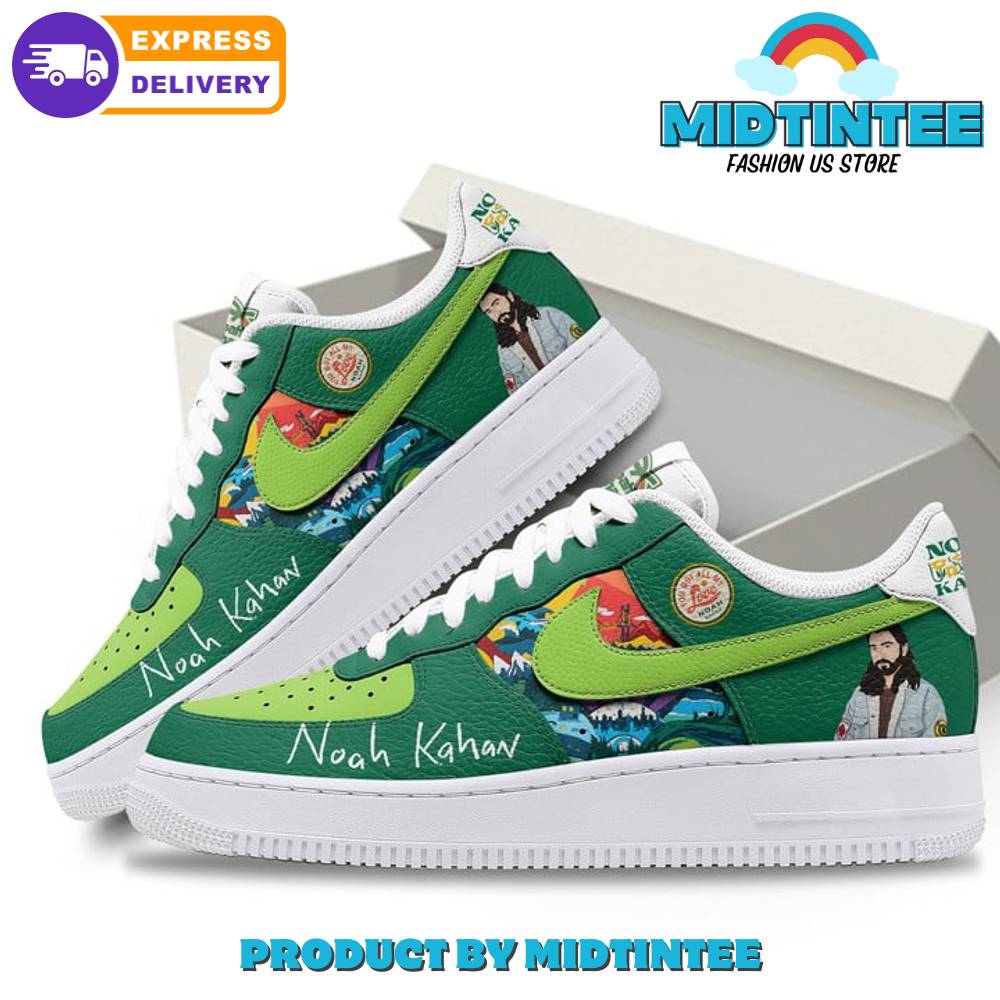 Noah Kahan American Singer Green Nike Air Force 1