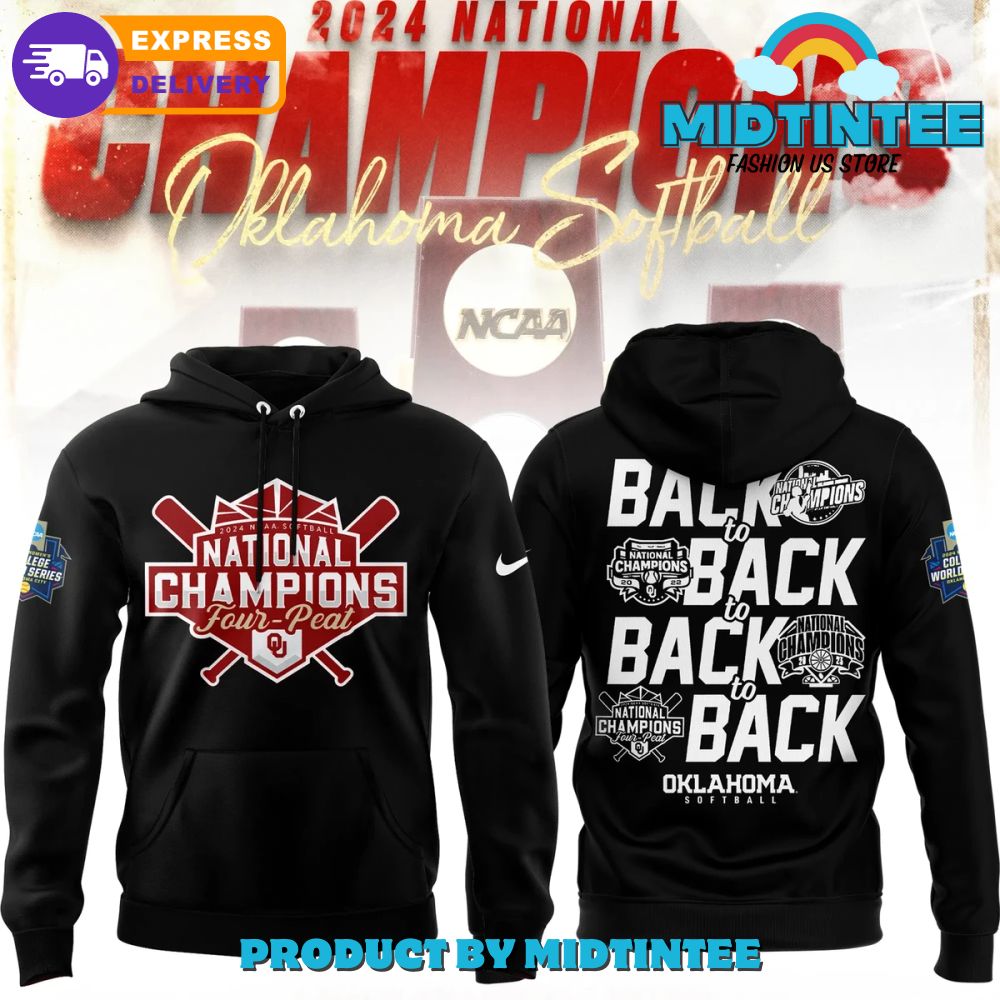 Oklahoma Softball NCAA Champions Back To Back Hoodie