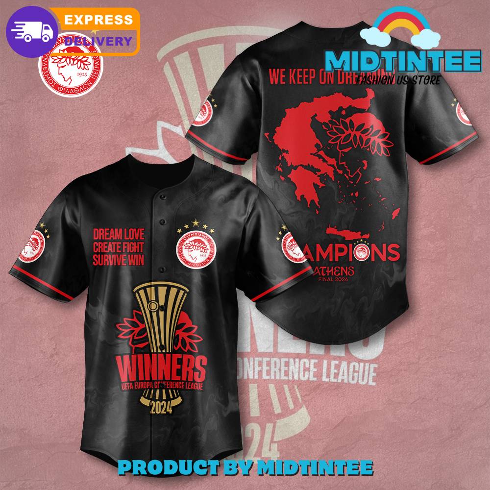 Olympiakos FC We Keep On Dreaming Baseball Jersey