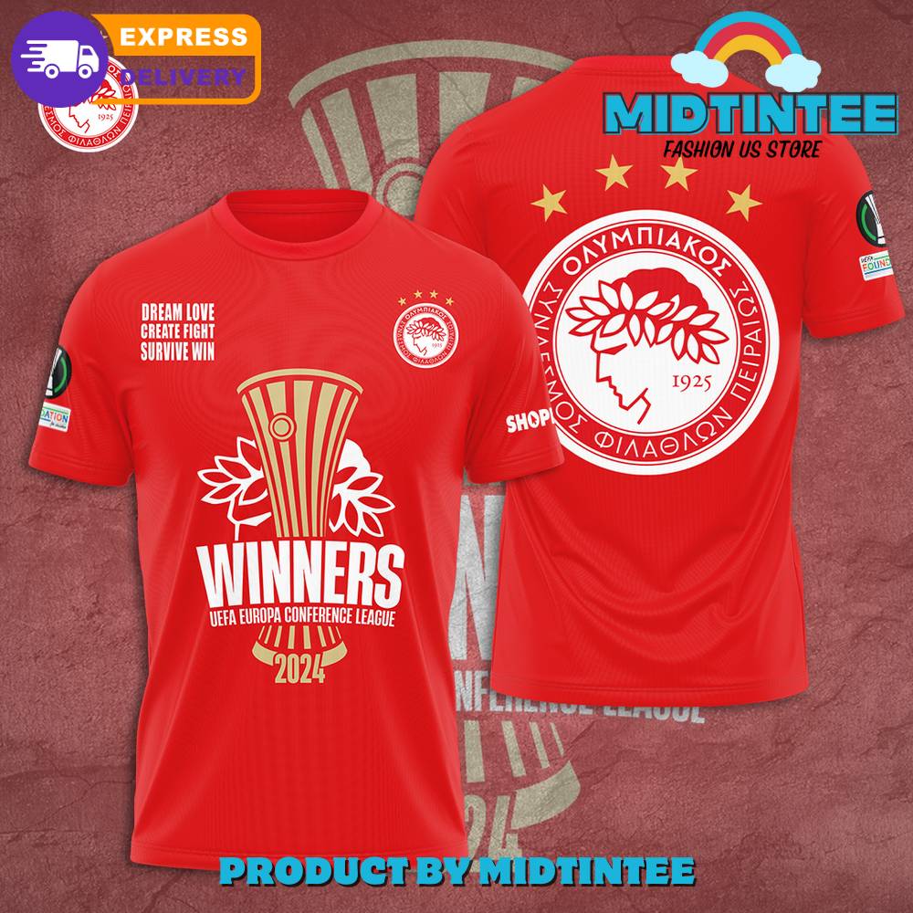 Olympiakos FC Winners Europa Conference League Shirt