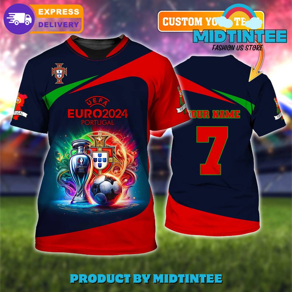 Portugal Euro 2024 Custom Name Football Shirt