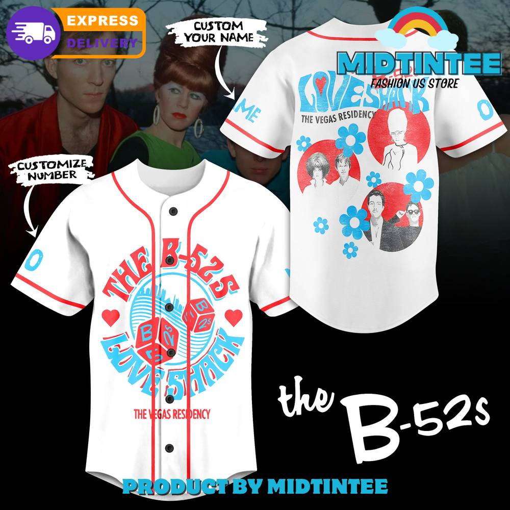 The B-52s The Vegas Residency Customized Baseball Jersey
