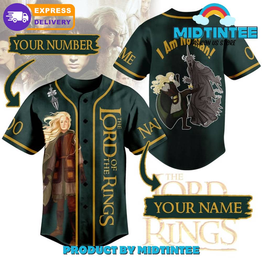 The Lord Of The Rings I Am No Man Customized Baseball Jersey