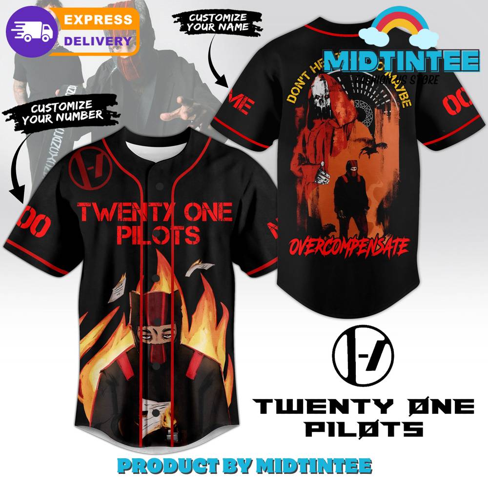 Twenty One Pilots Overcompensate Customized Baseball Jersey
