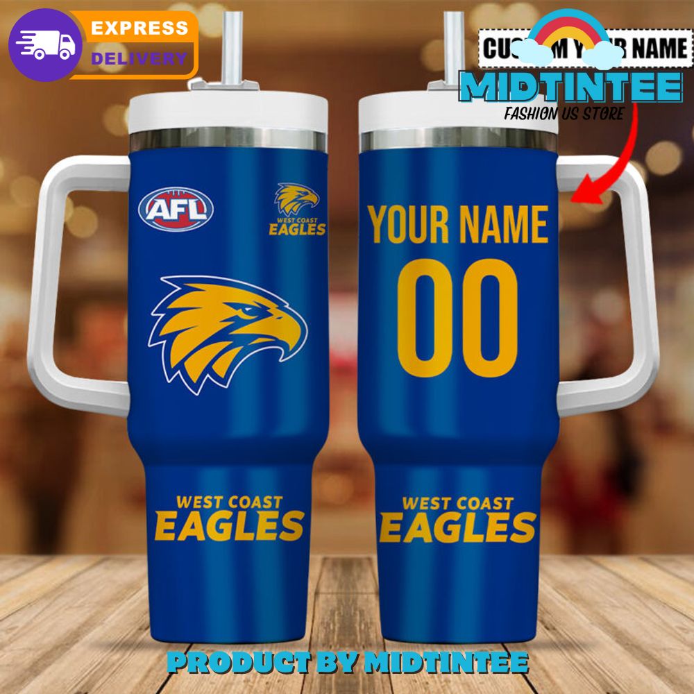 West Coast Eagles Personalized 40 oz Stanley Tumbler
