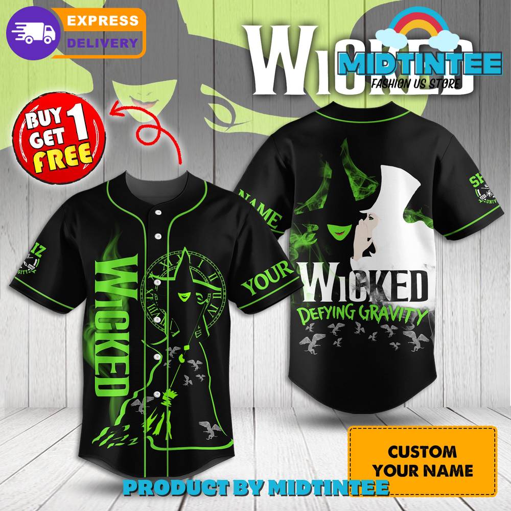Wicked Defying Gravity Customized Baseball Jersey