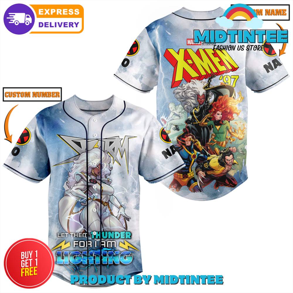 X-men Marvel Studios Custom Name Baseball Jersey