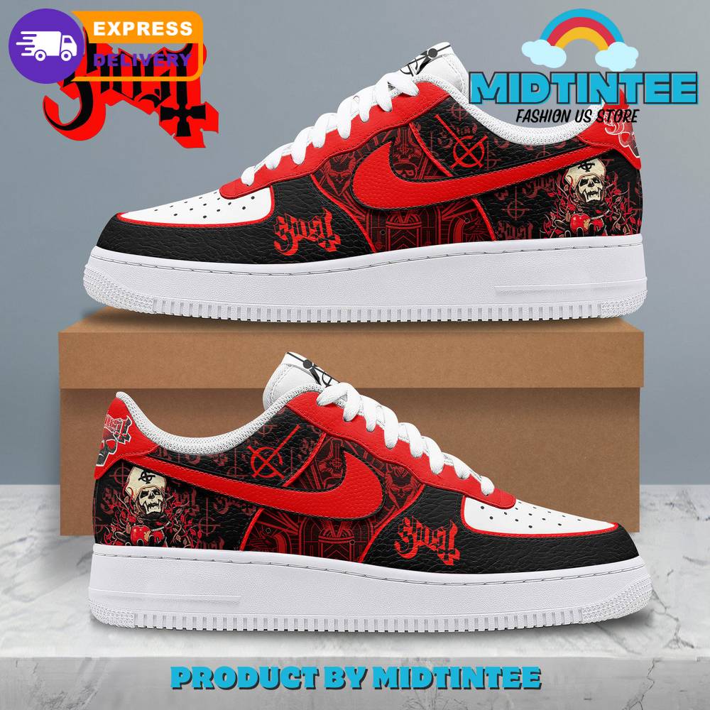 Ghost Rock Band Special Red Nike Air Force 1