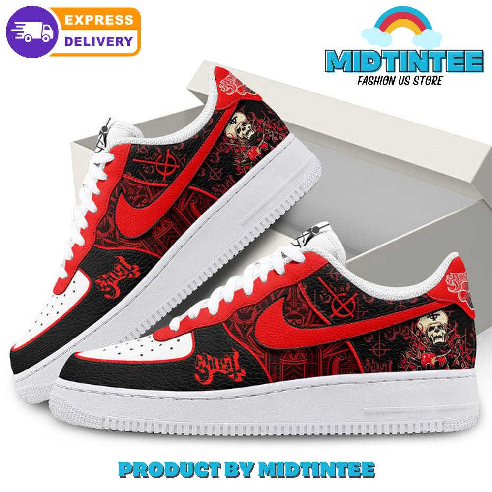 Ghost Rock Band Special Red Nike Air Force 1