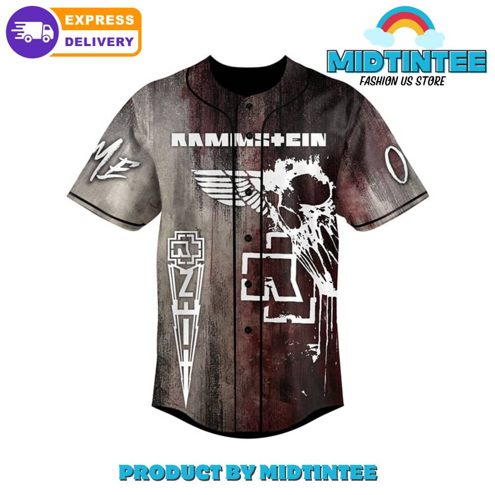 Rammstein Band Engel Custom Name Baseball Jersey