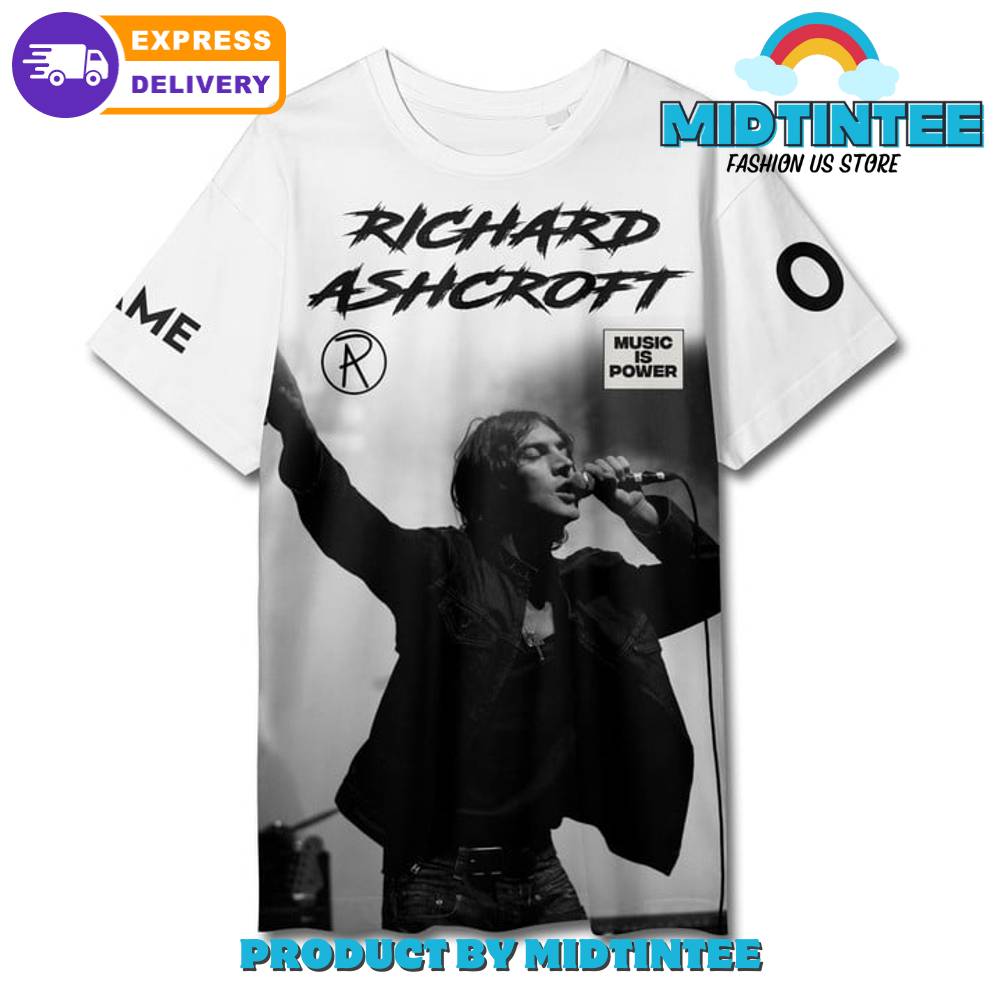 Richard Ashcroft The Home Coming Custom Name White Shirt