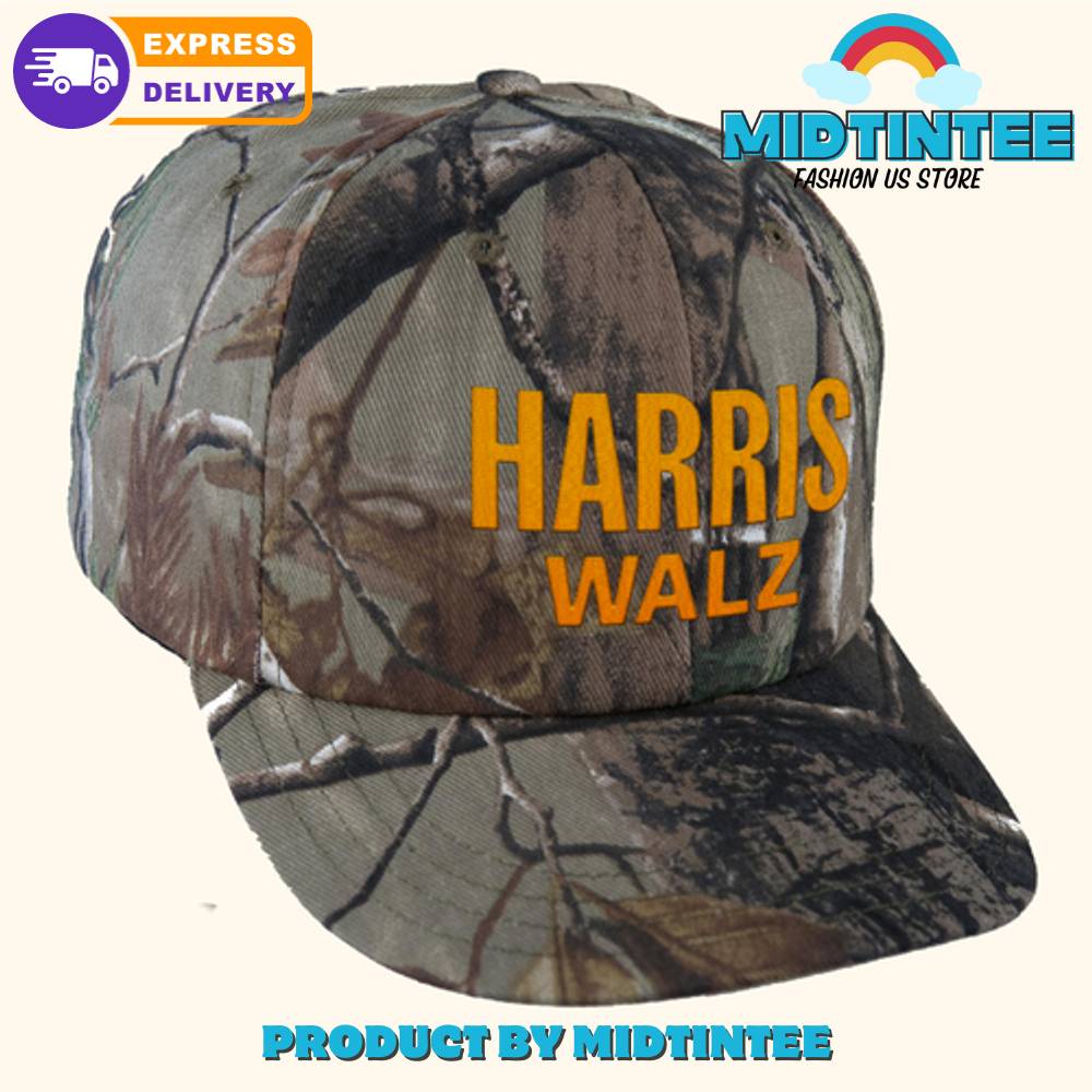 Kamala Harris Walz Camo Cap