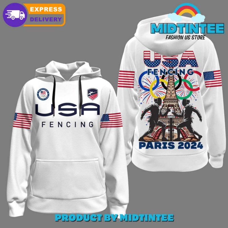 Olympic Paris 2024 Team USA Fencing Hoodie Midtintee