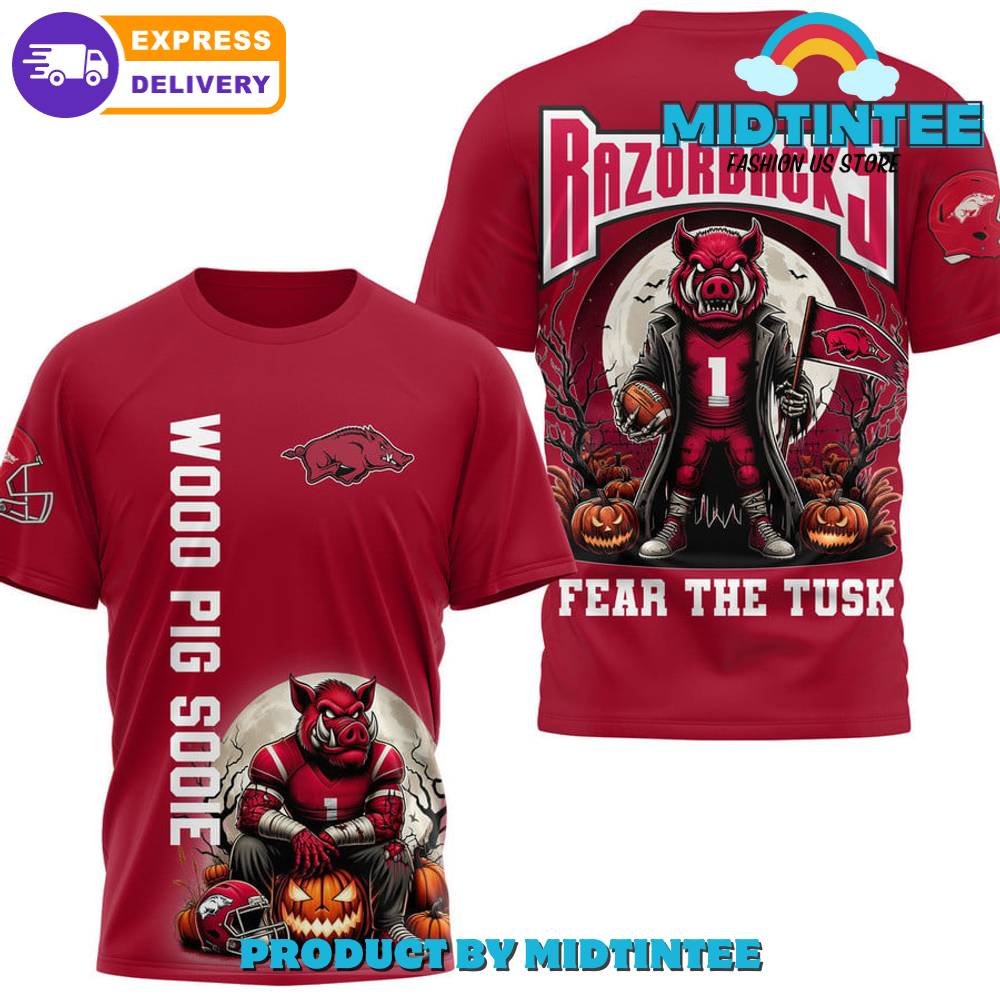 Arkansas Razorbacks Football Fear The Tusk Red Shirt