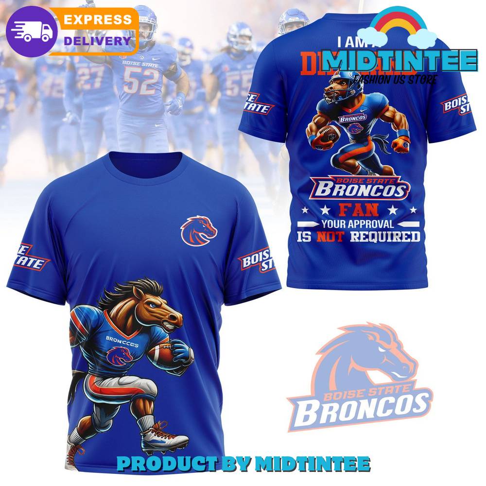 Denver Broncos I Am A Die Hard Fan Blue Shirt