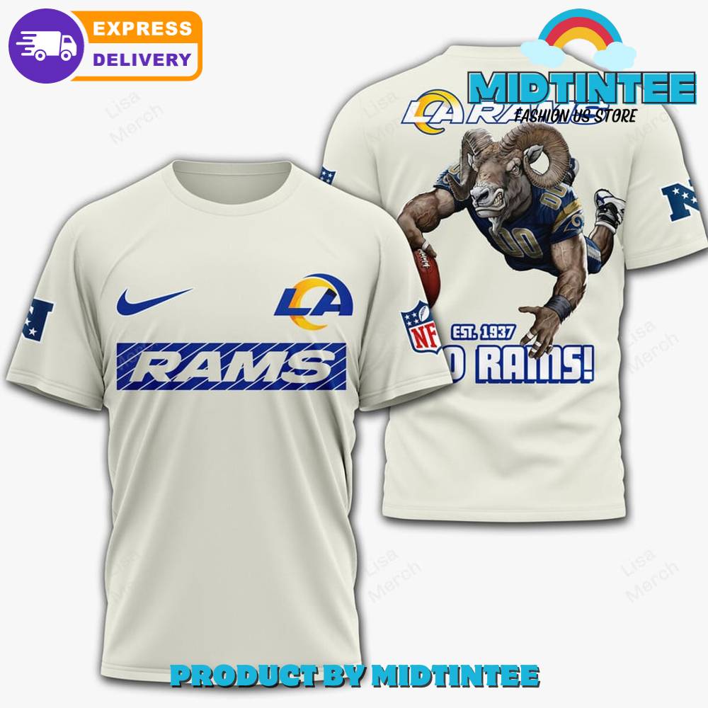 Los Angeles Rams NFL 2024 Go Rams White Shirt