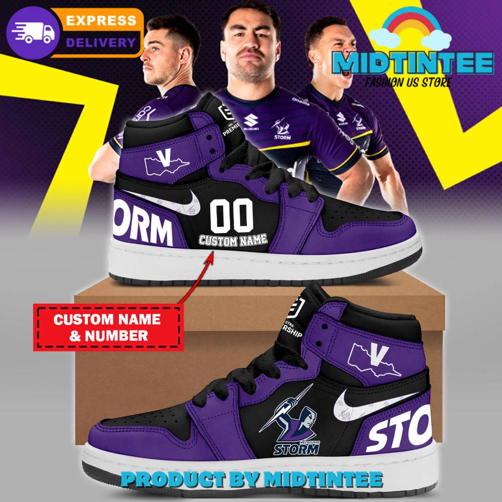 Melbourne Storm NRL Personalized Air Jordan 1