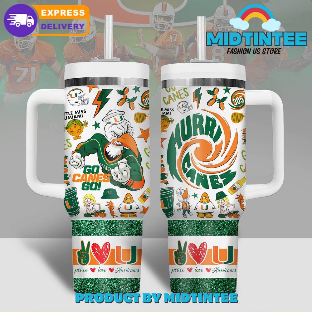 Miami Hurricanes Football Go Canes Go Stanley Tumbler