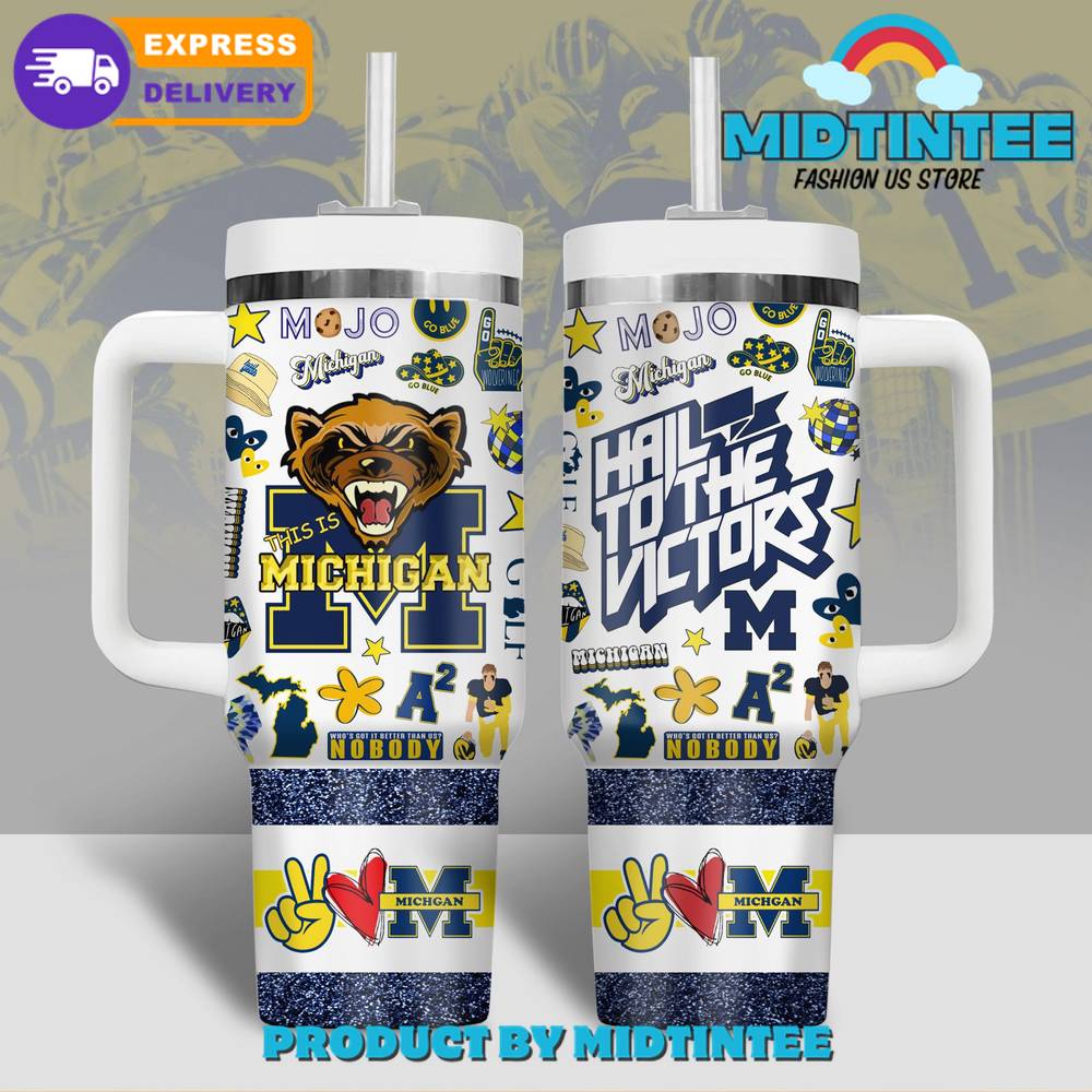 Michigan Wolverines Football Go Blue 2024 Stanley Tumbler