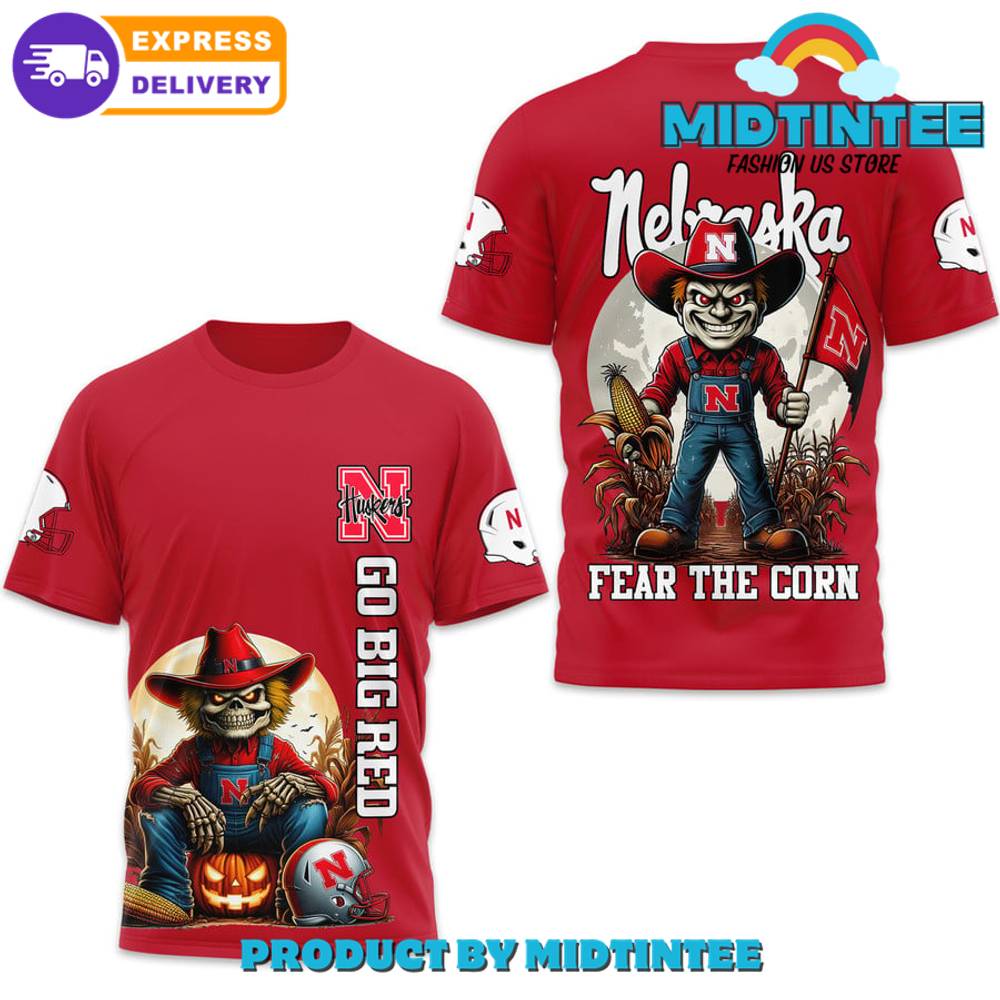 Nebraska Cornhuskers Fear The Corn Red Shirt