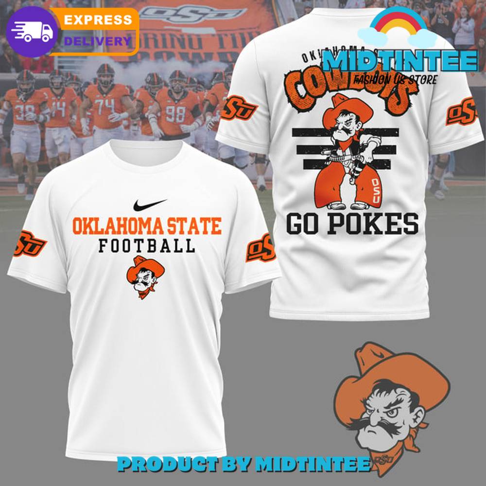 Oklahoma State Cowboys Go Pokes White Shirt
