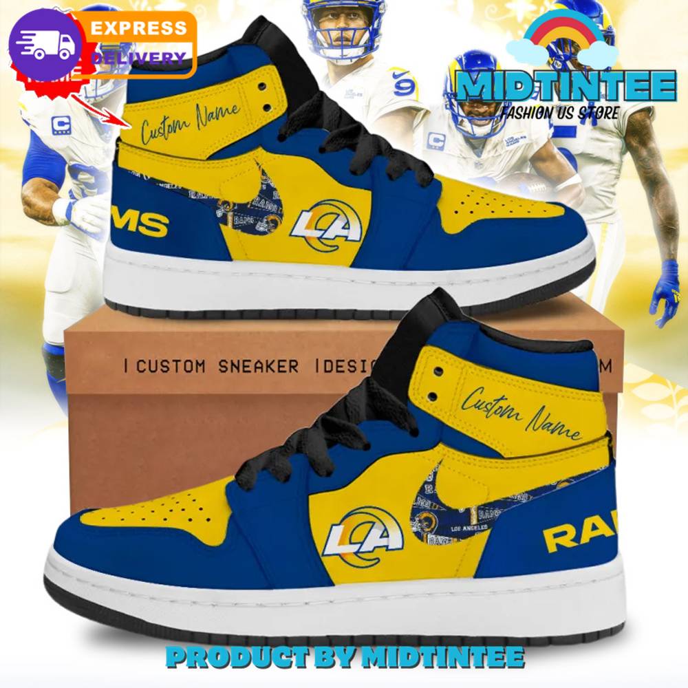 Personalized Los Angeles Rams NFL Air Jordan 1