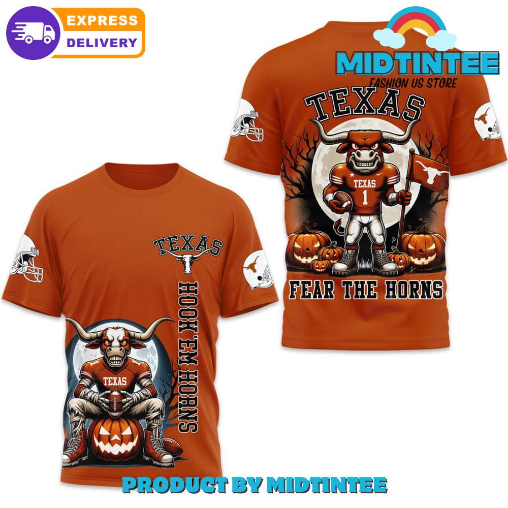 Texas Longhorns Football Fear The Horns Orange Shirt