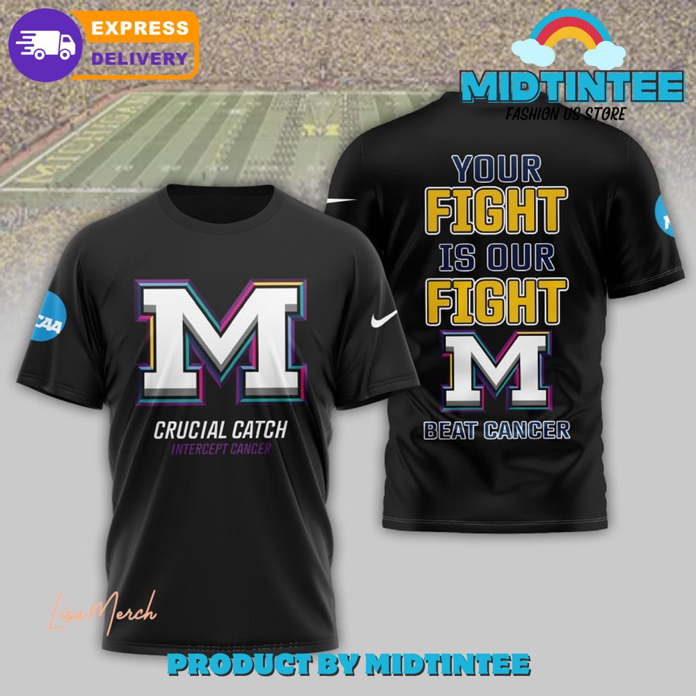 Michigan Wolverines Crucial Catch Intercept Black Shirt