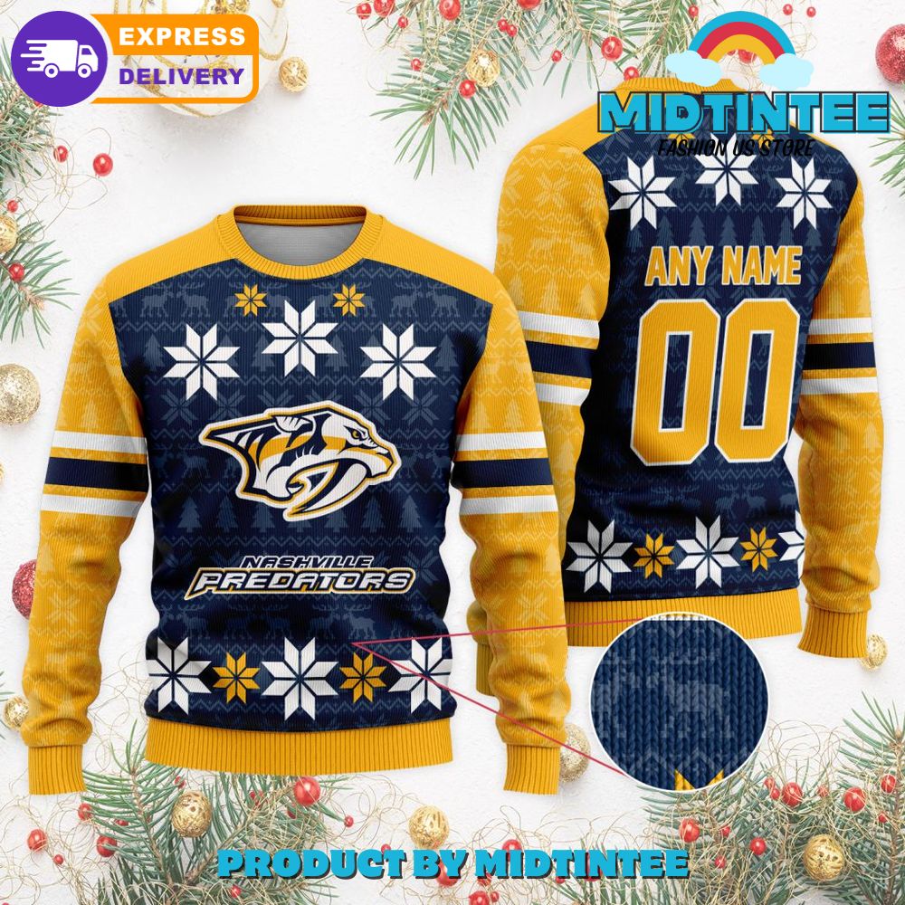 NHL Nashville Predators Ugly Sweater For Christmas