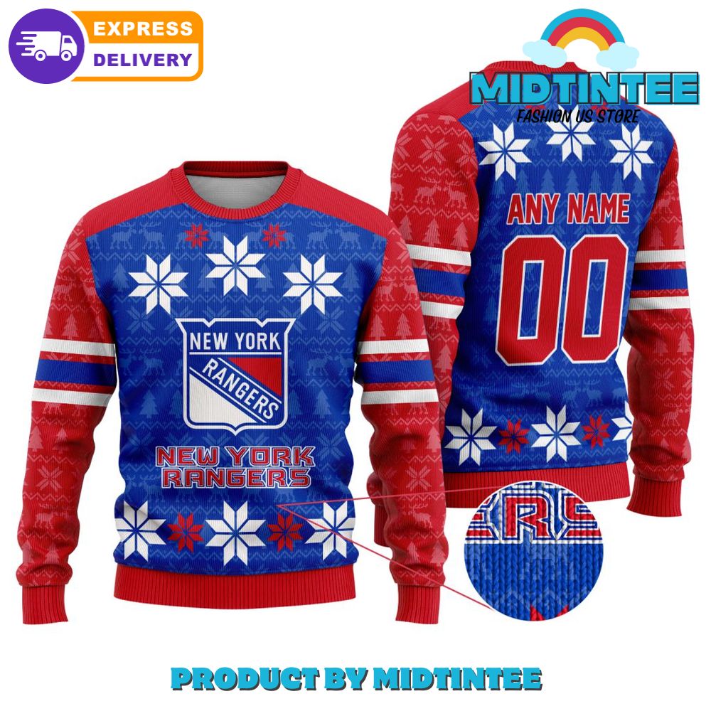 NHL New York Rangers Ugly Sweater For Christmas