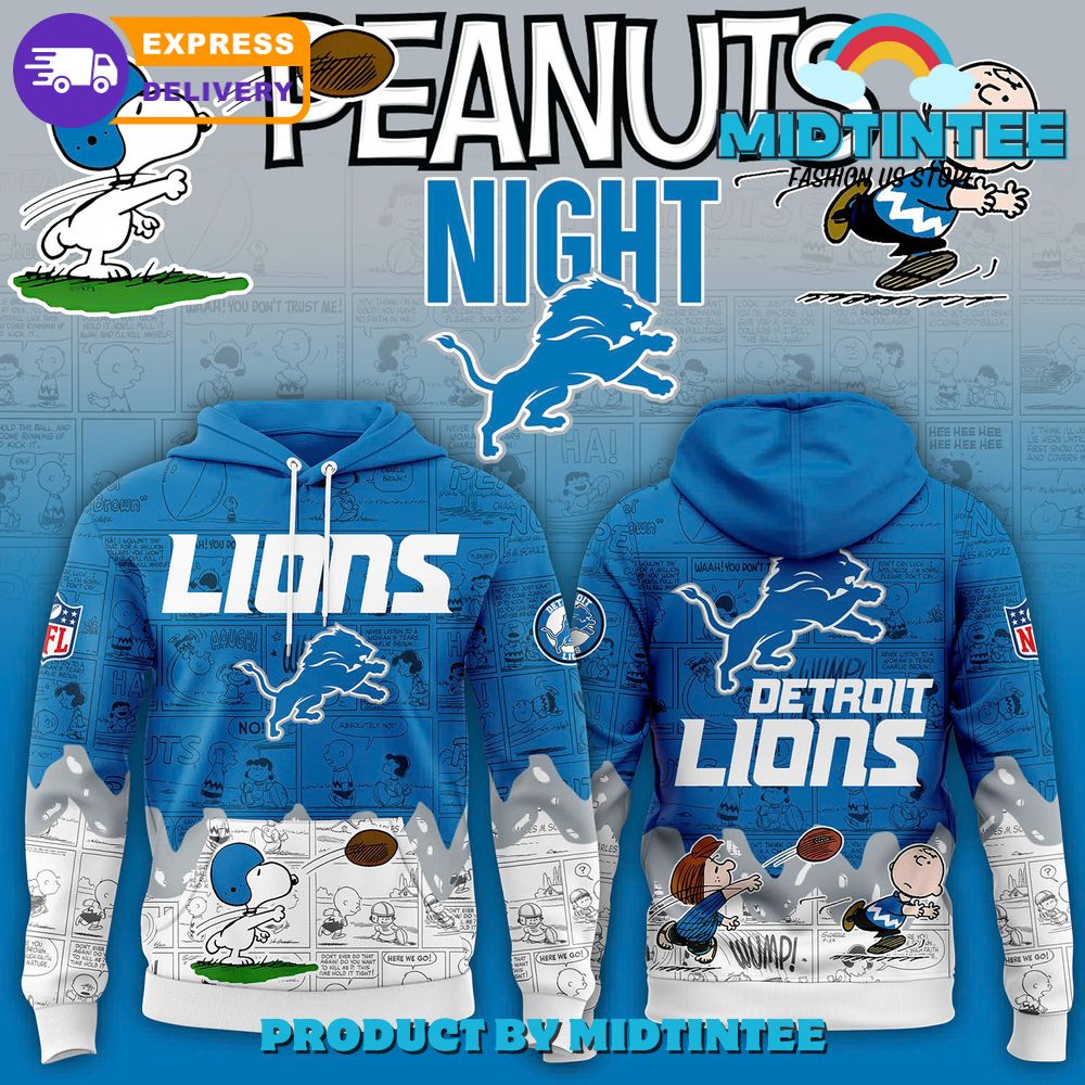 Detroit Lions 75th Anniversary of Peanuts Hoodie