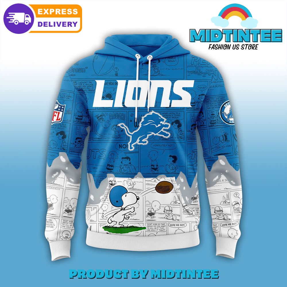 Detroit Lions 75th Anniversary of Peanuts Hoodie