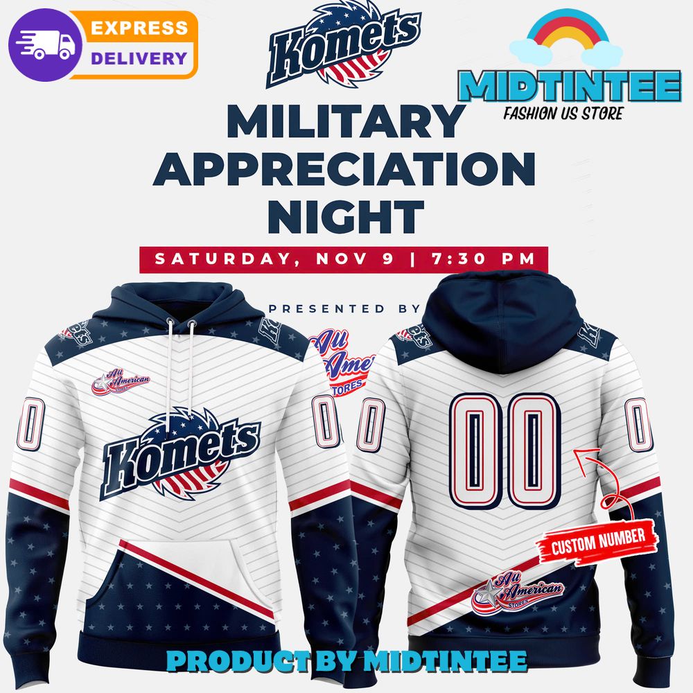 Fort Wayne Komets x Military Appreciation Night Hoodie