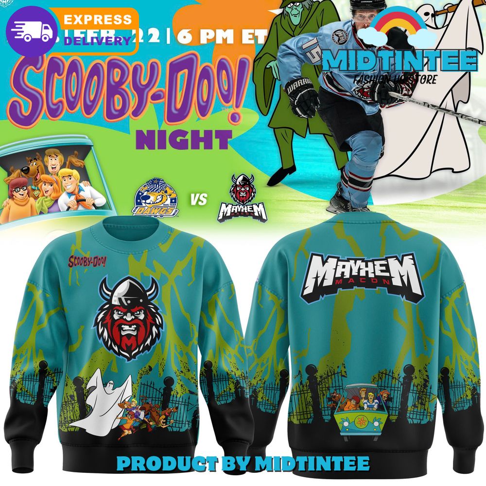 Macon Mayhem x Scooby-Doo Limited Sweatshirt 2025