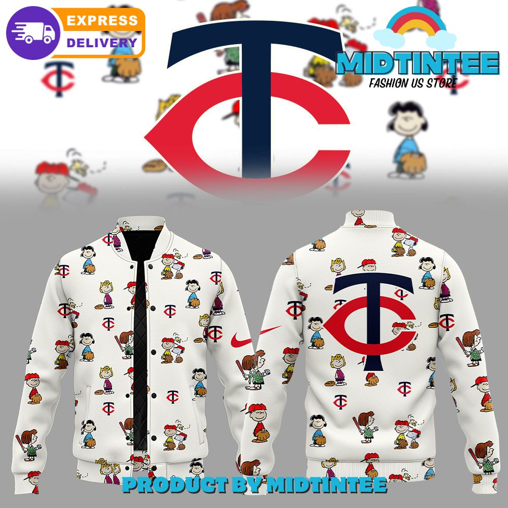 Minnesota Twins Peanuts 75th Anniversary Limited Baseball Jacket