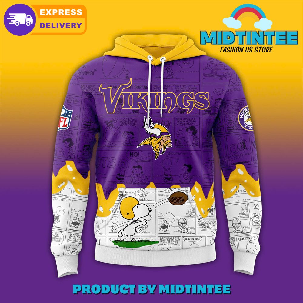 Minnesota Vikings 75th Anniversary of Peanuts Hoodie