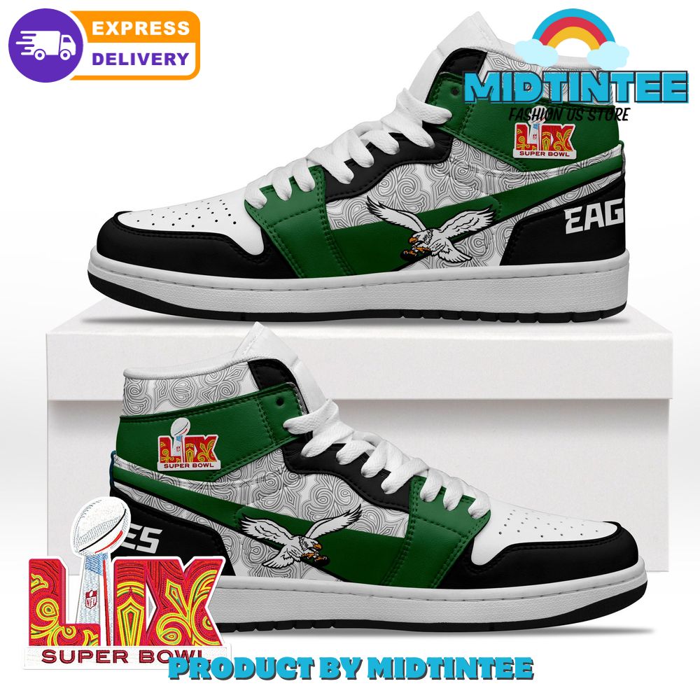 Philadelphia Eagles Super Bowl LIX Kelly Green Nike Jordan 1