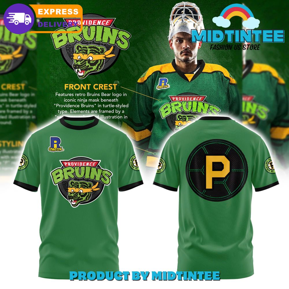 Providence Bruins Turtle Powered RI Comic Shirt