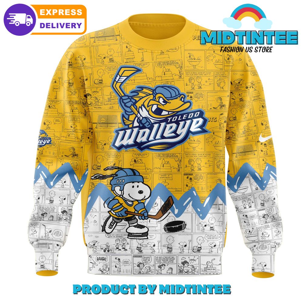 Toledo Walleye Anniversary of Peanuts Sweatshirt