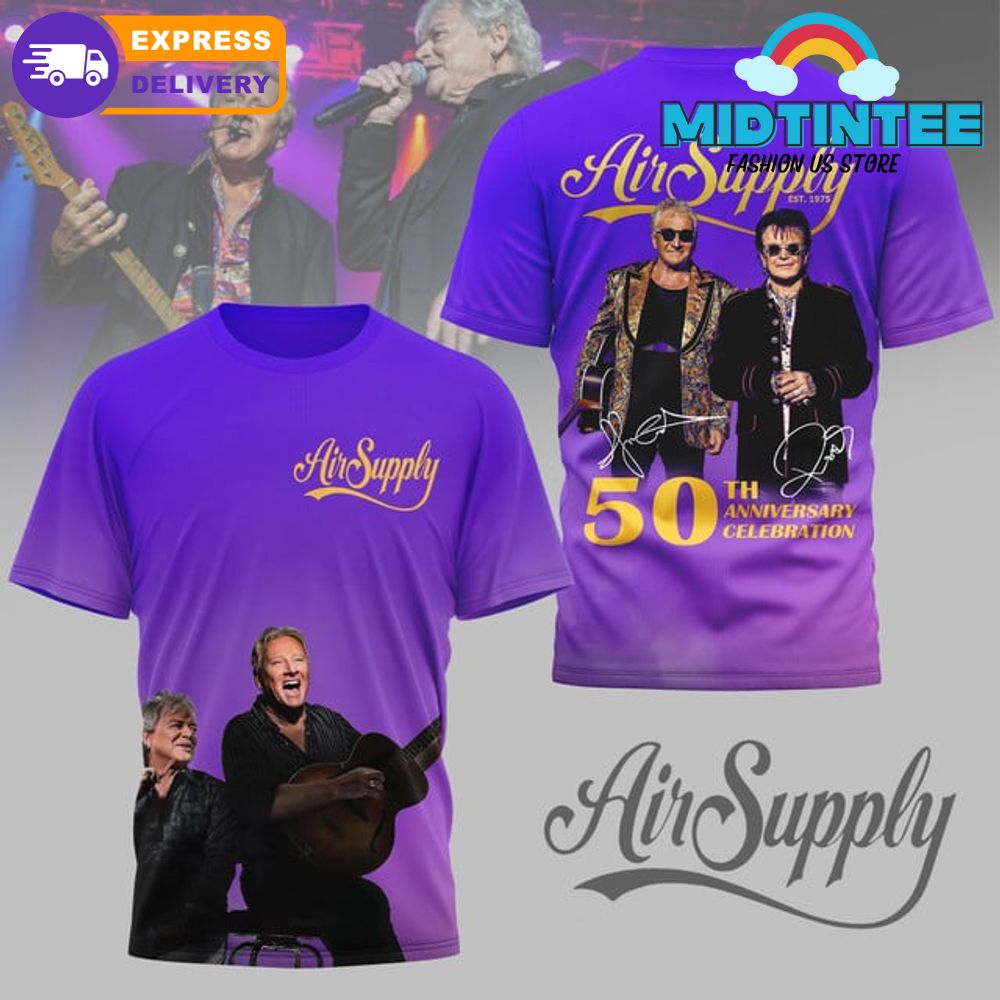 Air Supply 50th Anniversary Celebration 2025 Shirt