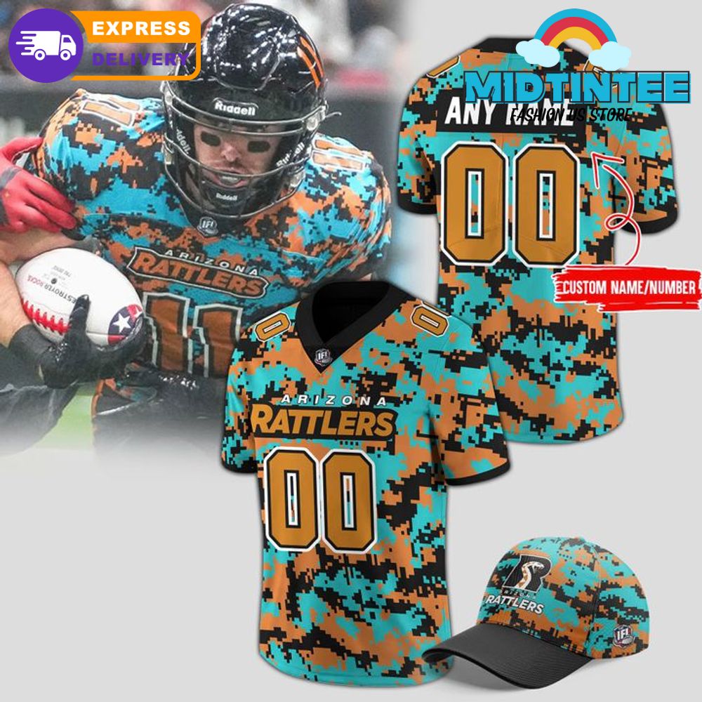 Arizona Rattlers Military Nights Custom Name Football Jersey 2025