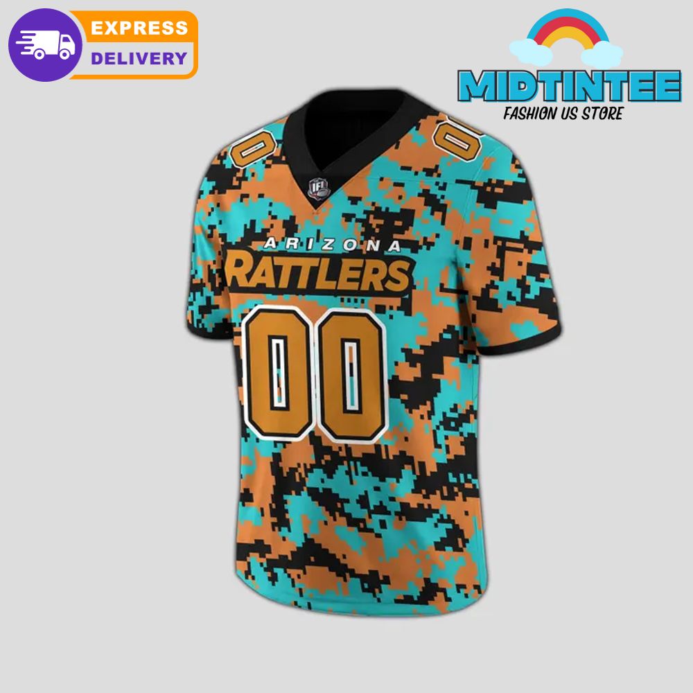 Arizona Rattlers Military Nights Custom Name Football Jersey 2025