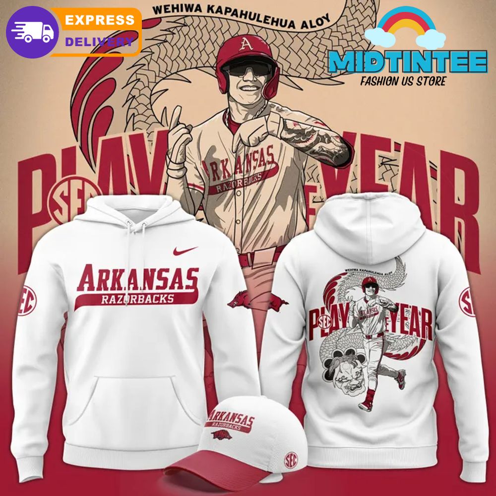 Arkansas Razorback Baseball Wehiwa Aloy Player Of The Year 2025 Hoodie Set