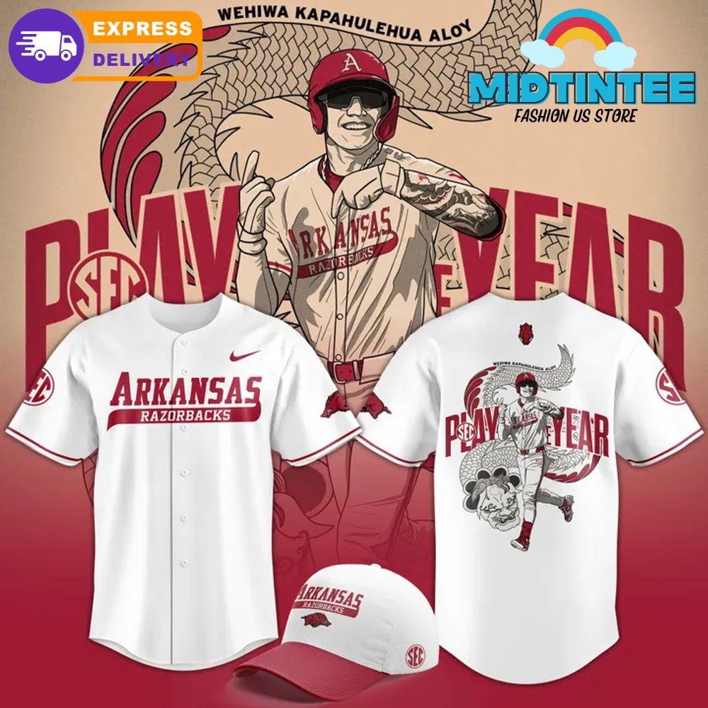 Arkansas Razorback Baseball Wehiwa Aloy Player Of The Year 2025 Jersey