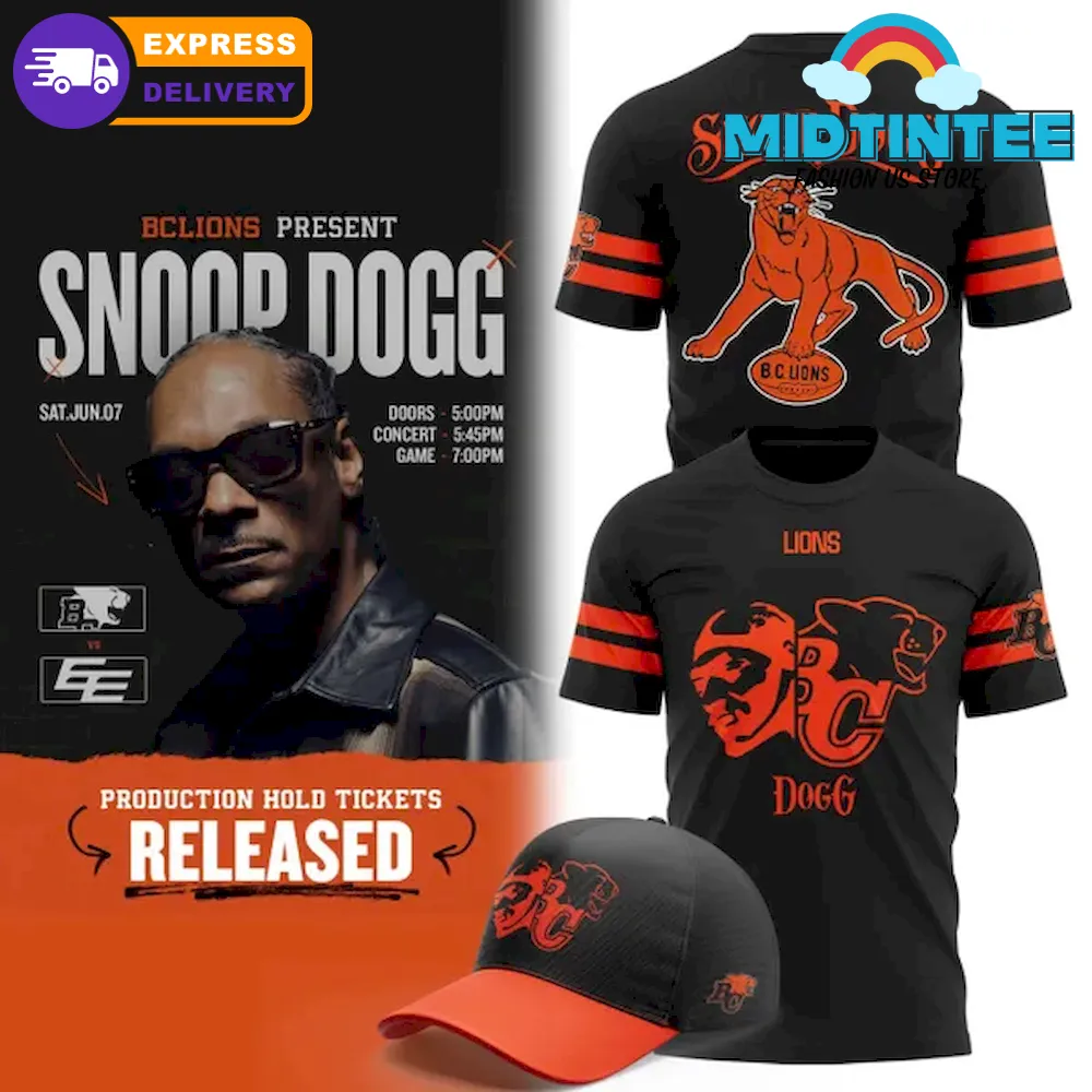 BC Lions x 2025 Snoop Dogg Concert Limited Edition Shirt