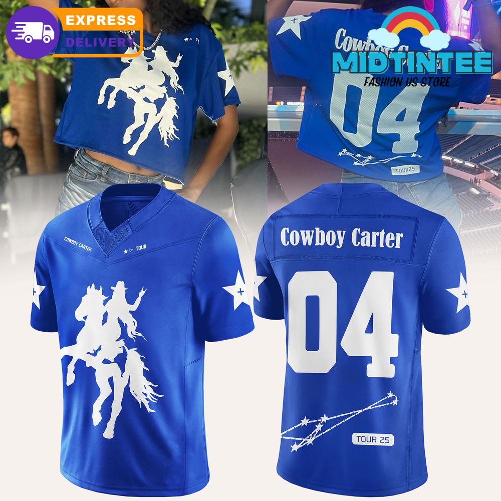 Beyoncé Cowboy Carter Tour 2025 Jersey – Blue