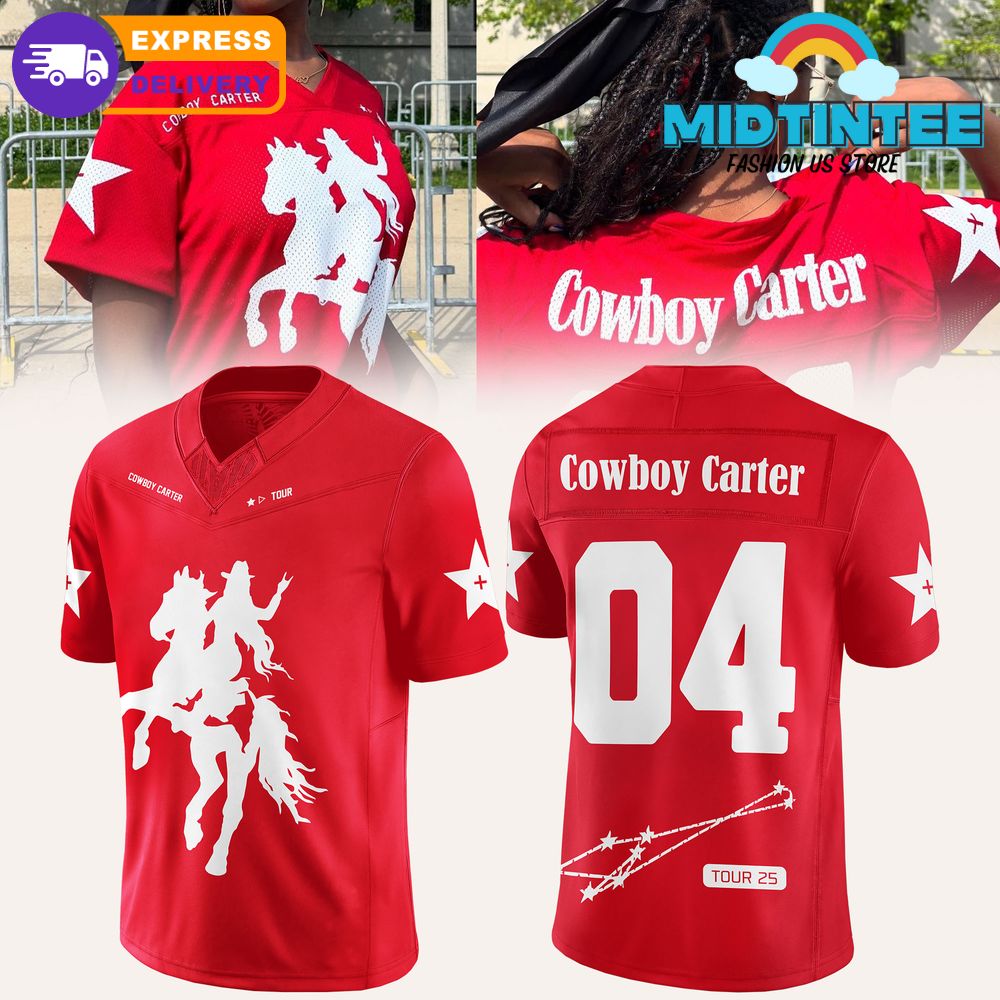Beyoncé Cowboy Carter Tour 2025 Jersey – Red