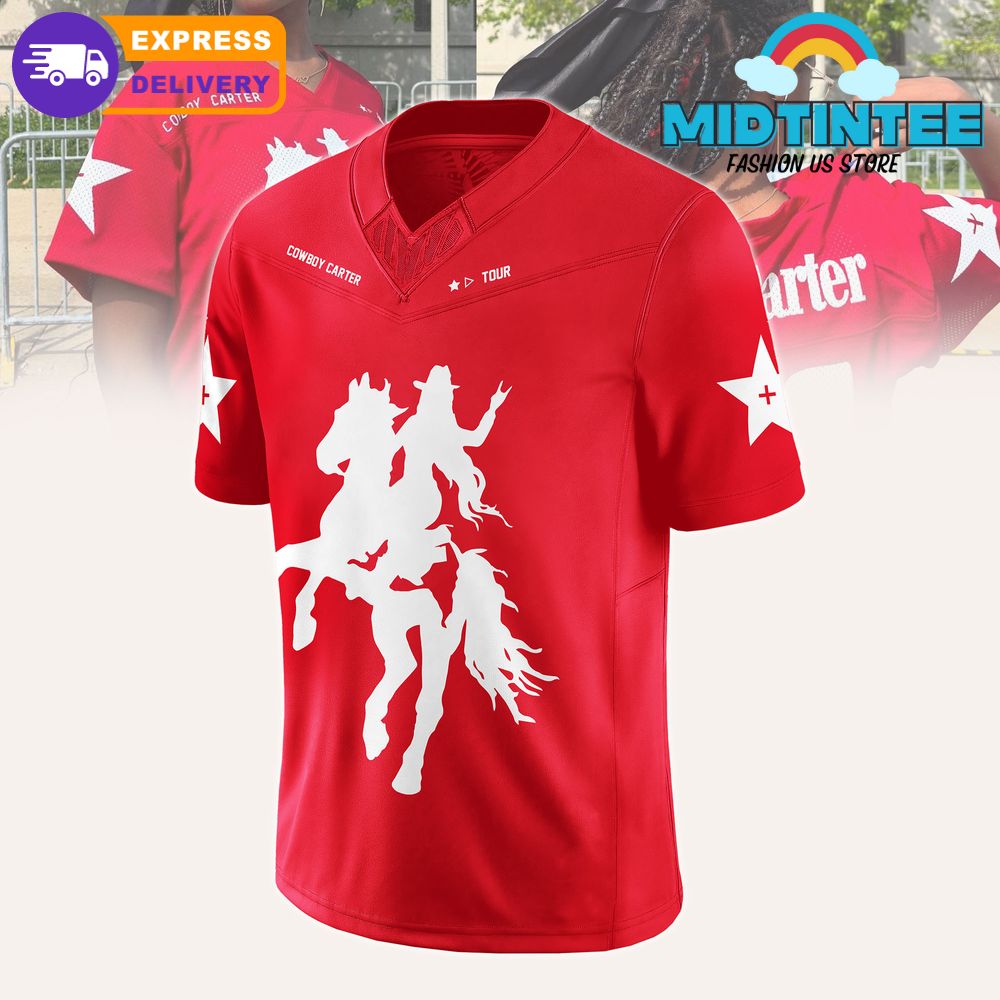 Beyoncé Cowboy Carter Tour 2025 Jersey – Red